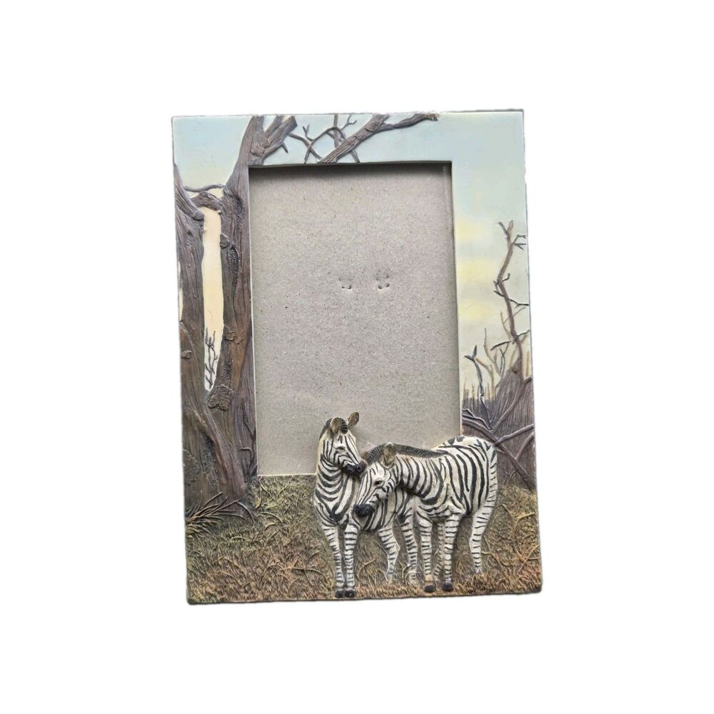 3D Zebra Picture Frame Easel Back For 6 X 4 Photo